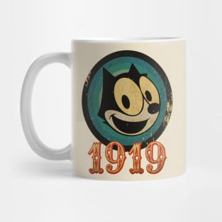 Vintage Cat Cartoon Mug